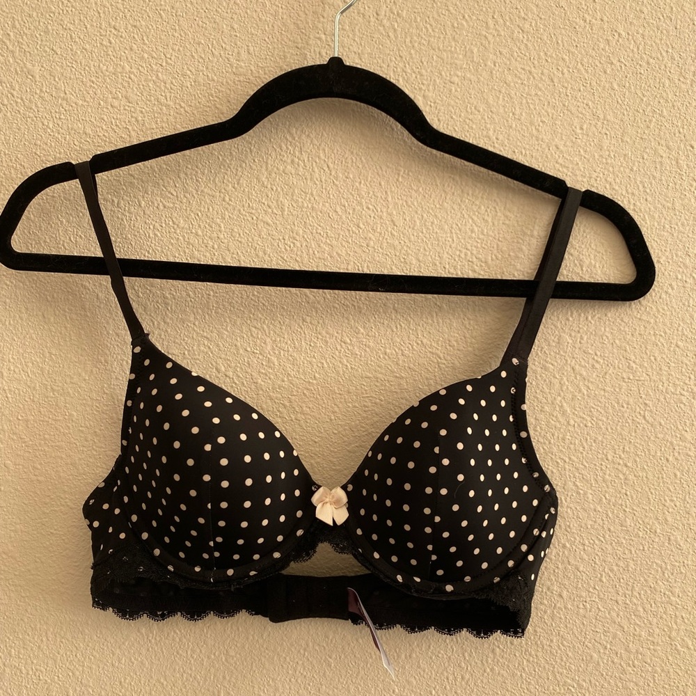 ADORE ME Kati Contour Polka Dot Demi bra 32C new without tag